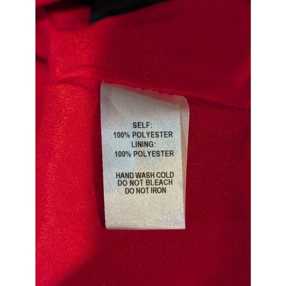 Lulu's Cold Shoulder Red Skater Dress Size Medium - Picture 8 of 14